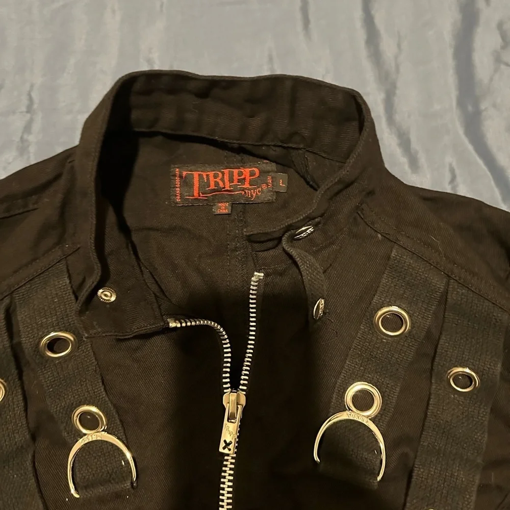TRIPP NYC Trench Coat Unisex Large WORN Good Condition - Picture 11 of 16